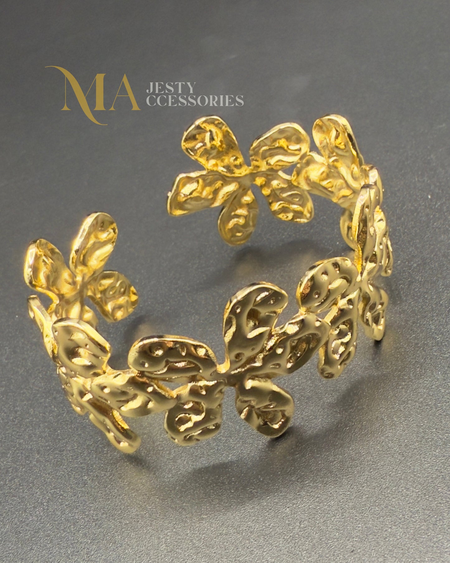 Bracelet Manchette Farandole de fleurs