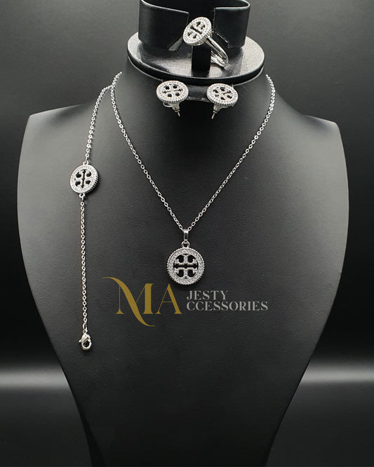 Parure Tory Burch Silver Miller