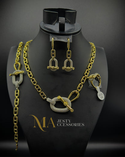 Parure 4 Pièces Hermès Modèle 18k