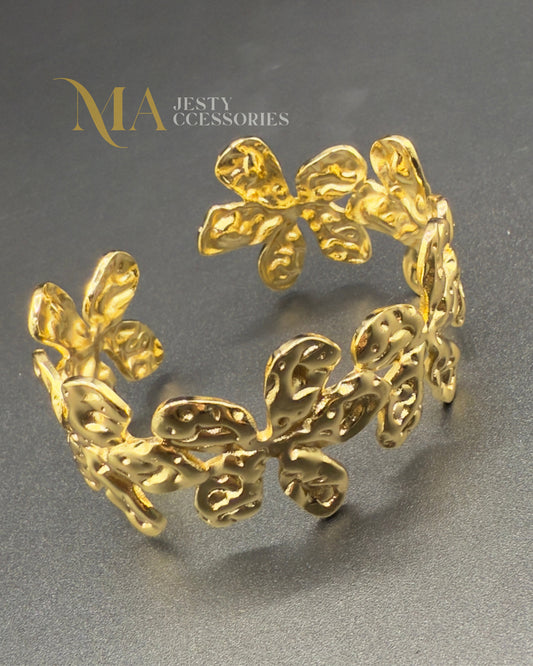 Bracelet Manchette Farandole de fleurs