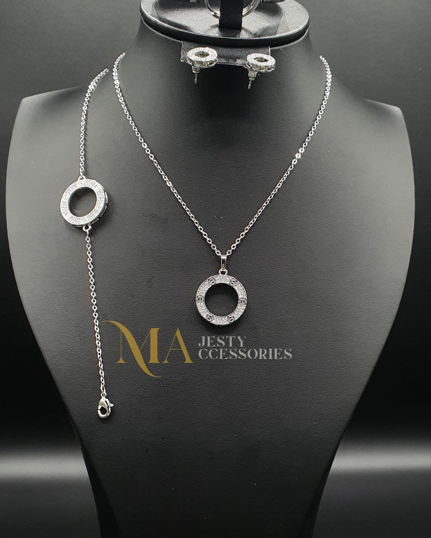 Parure Cartier Love en or blanc et diamants