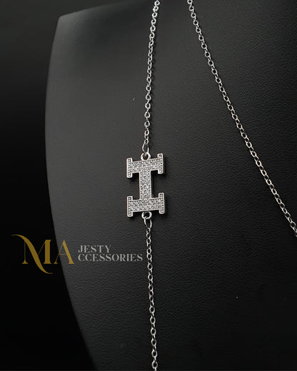 Parure avec Pendentif Panache HERMES Argenté