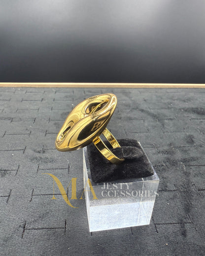 Bague Grande Graine de Café Luxe