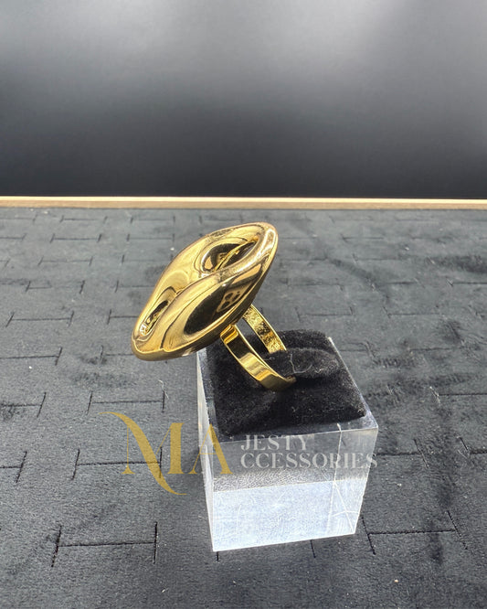 Bague Grande Graine de Café Luxe