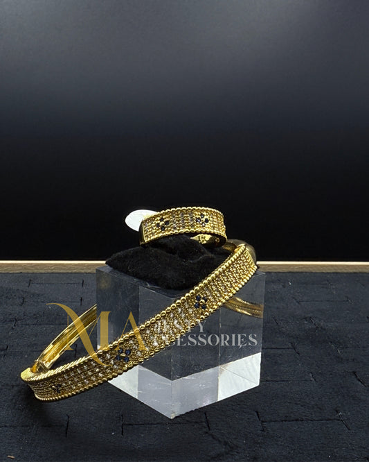 Duo "Burberry" Braclet et Bague Model 18K