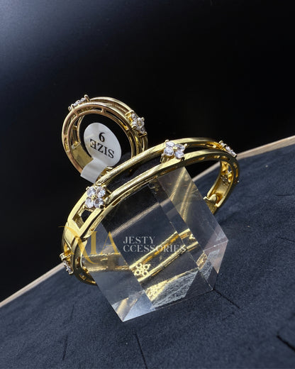 Duo "Pulse" Bracelet et Bague Très élégant
