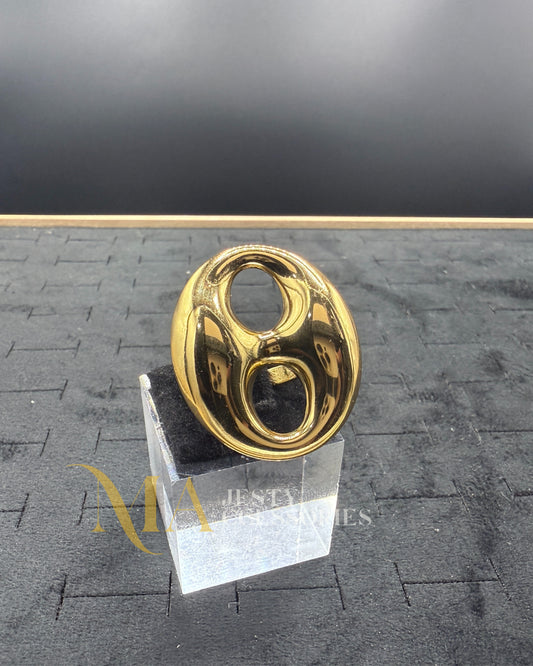 Bague Grande Graine de Café Luxe